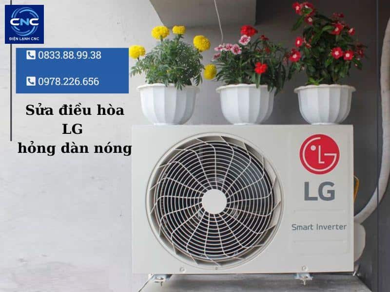 điều hòa LG hỏng dàn nóng
