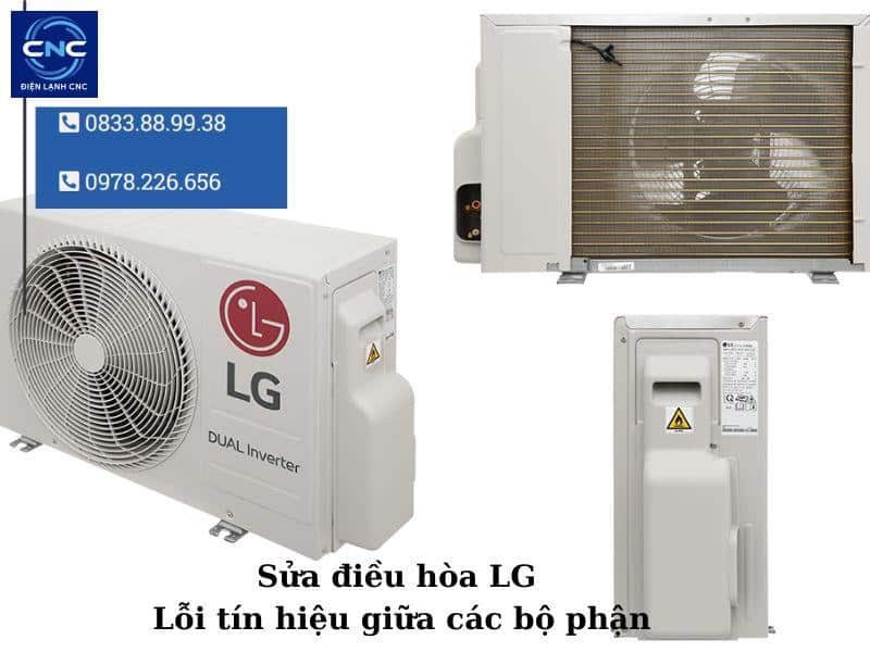 điều hòa LG lỗi tín hiệu giữa các bộ phận