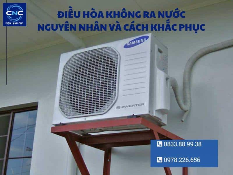 điều hòa không ra nước