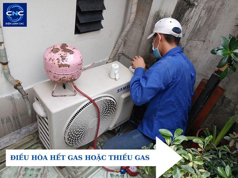 Nguyên nhân và cách khắc phục điều hoà Gree không mát 2 điều hòa hết gas hoặc thiếu gas