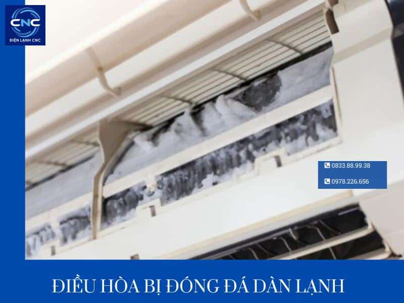 điều hòa bị đóng đá dàn lạnh