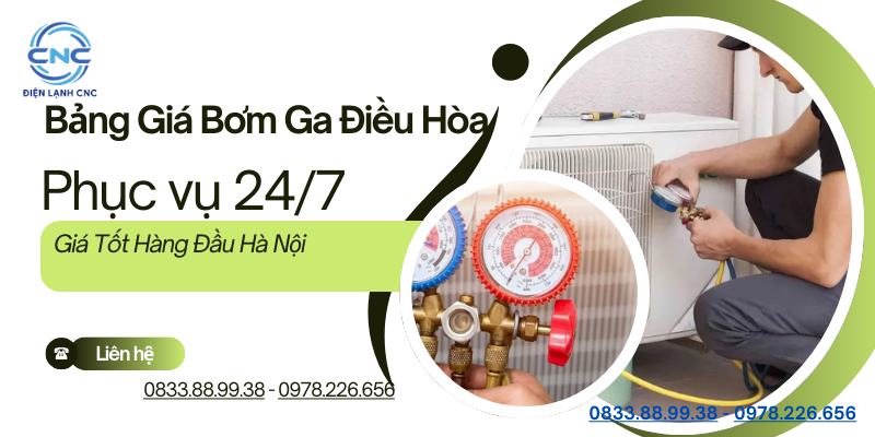 bảng giá bơm ga điều hòa
