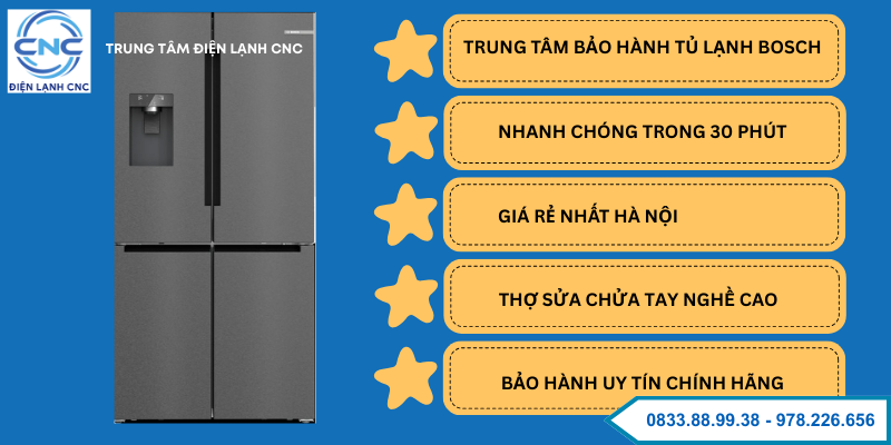 bảo hành tủ lạnh bosch