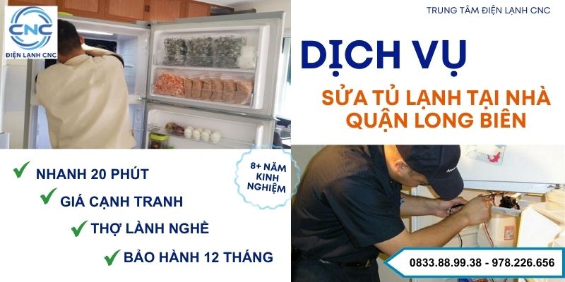 sửa tủ lạnh tại nhà quận long biên