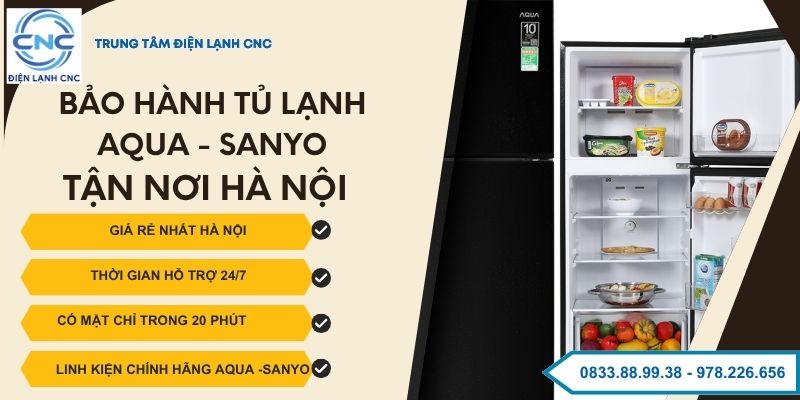 bảo hành tủ lạnh Aqua - Sanyo