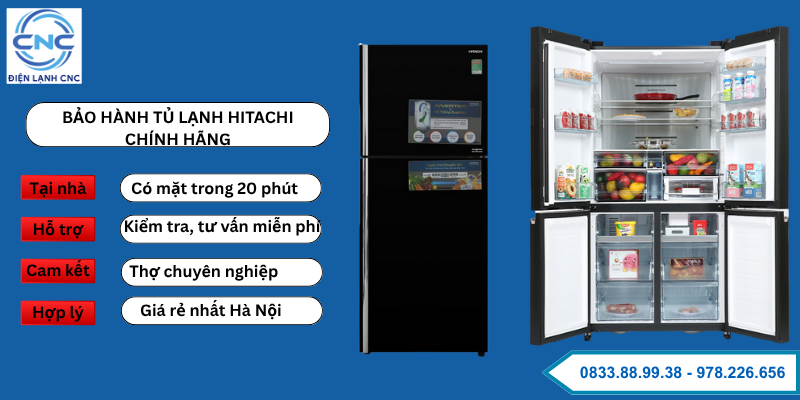bảo hành tủ lạnh hitachi