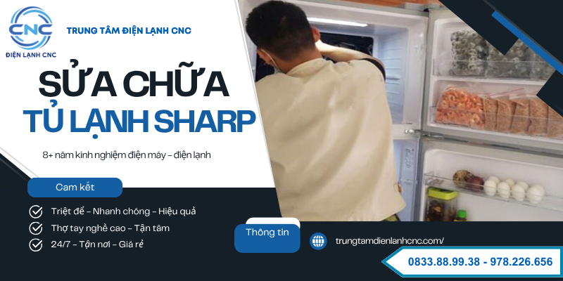 sửa chữa tủ lạnh sharp