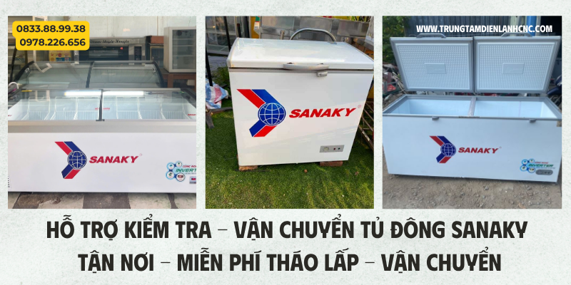 Thu Mua Tủ Đông Sanaky Hà Nội 24/7 Tại Điện Lạnh CNC 2 thu mua tủ đông Sanaky