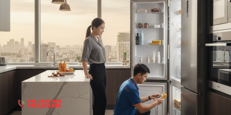 sửa tủ lạnh tại time city