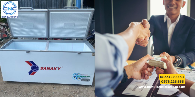 Thu Mua Tủ Đông Sanaky Hà Nội 24/7 Tại Điện Lạnh CNC 3 thu mua tủ đông Sanaky