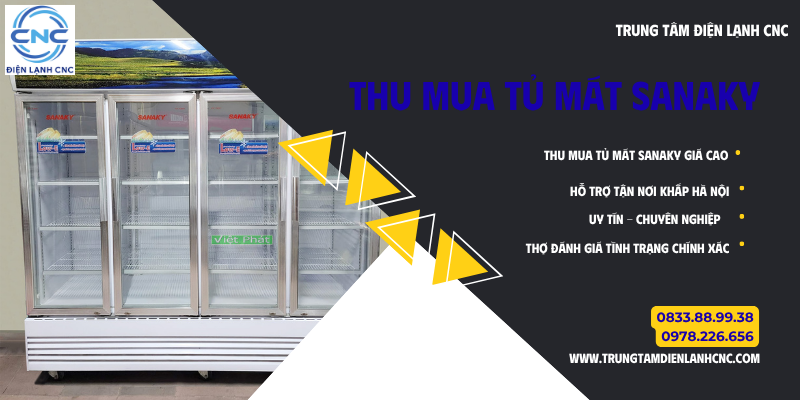 Thu mua tủ mát Sanaky