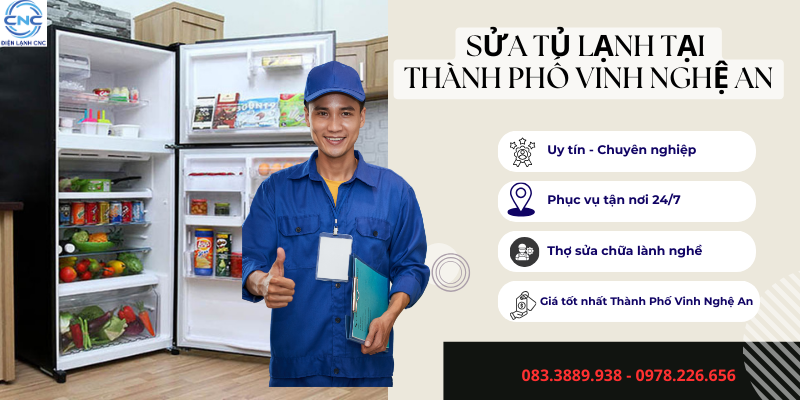 sửa tủ lạnh tại thành phố Vinh Nghệ An