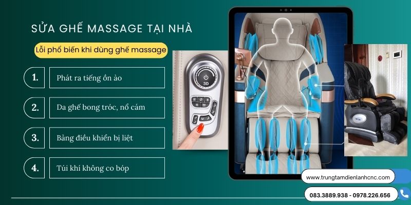 sửa ghế massage