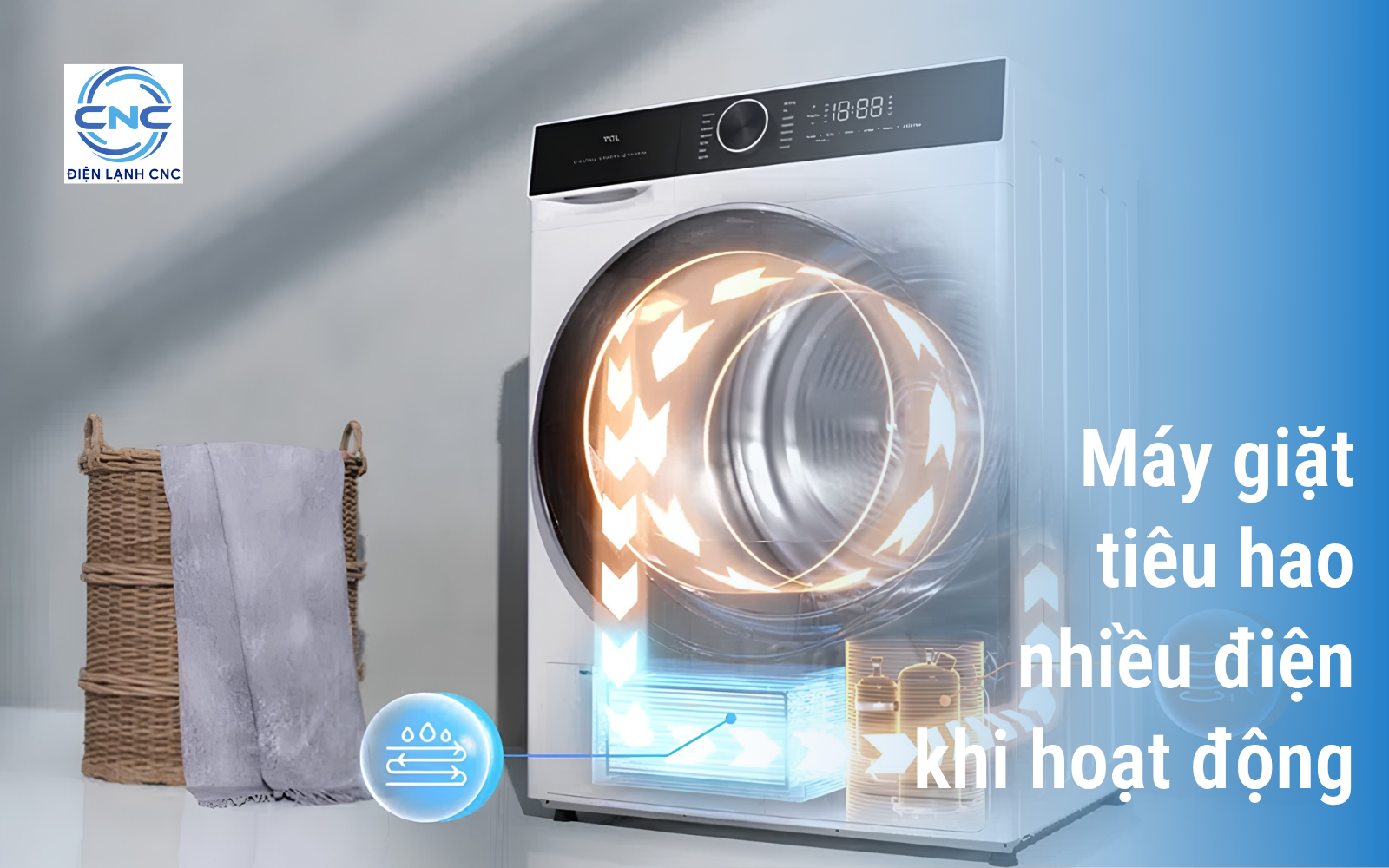7 dấu hiệu cảnh báo máy giặt bị hỏng - Sửa máy giặt tại Cầu Giấy 3 Máy giặt bị tốn điện hơn so với các tháng trước sử dụng